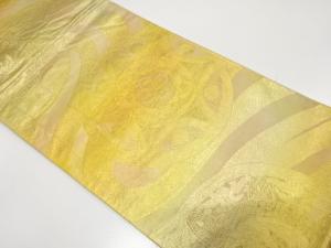 アンティーク　流水に変わり七宝・花更紗模様織り出し袋帯（材料）